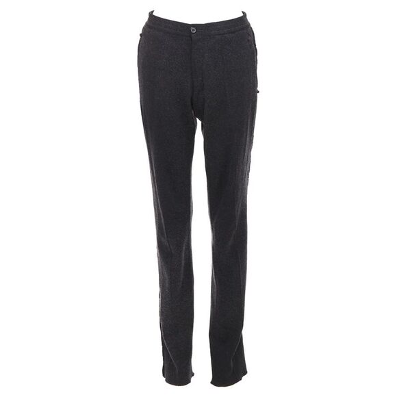 LANVIN grey wool blend raw edge elastic waistband jogger pants FR46 S
